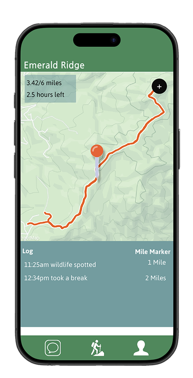 Trek app mockup